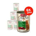 Hrana umeda pentru pisici Carny Kitten, Vita + Curcan + Iepure, 6x400g