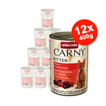 Hrana umeda pentru pisici Carny Kitten, Vita + Inima Curcan, 12x400g