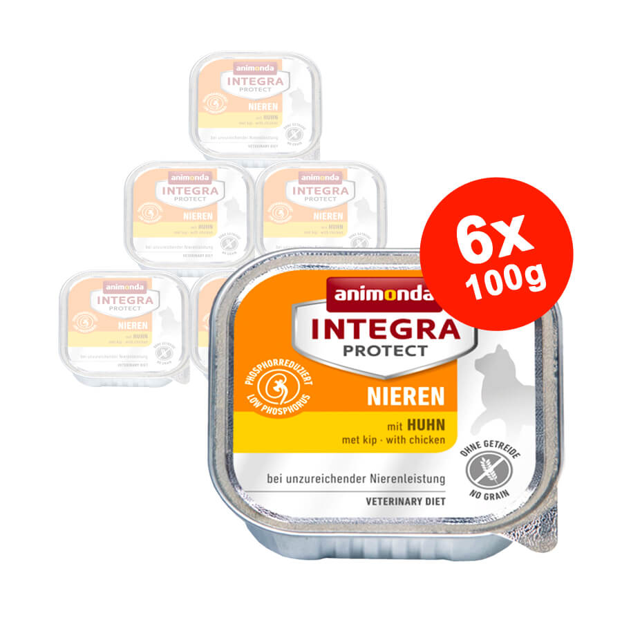 Hrana umeda pentru pisici Integra Protect Renal Pui 6x100gr