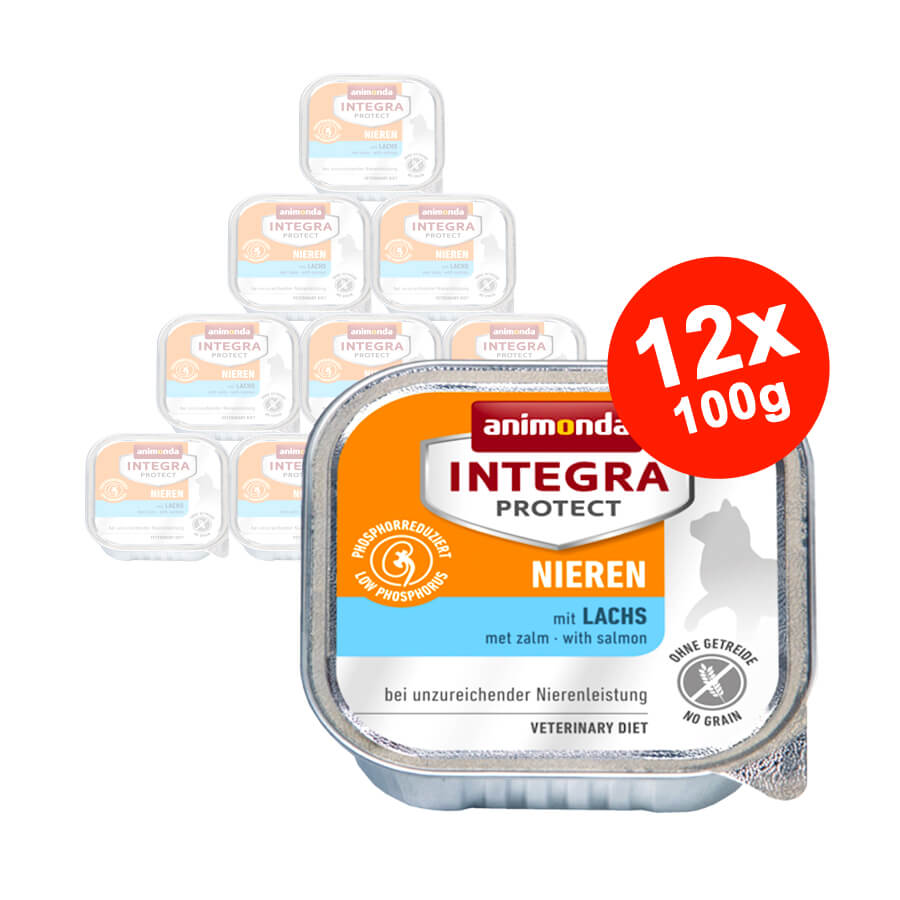 Hrana umeda pentru pisici Integra Protect Renal cu Somon 12x100gr
