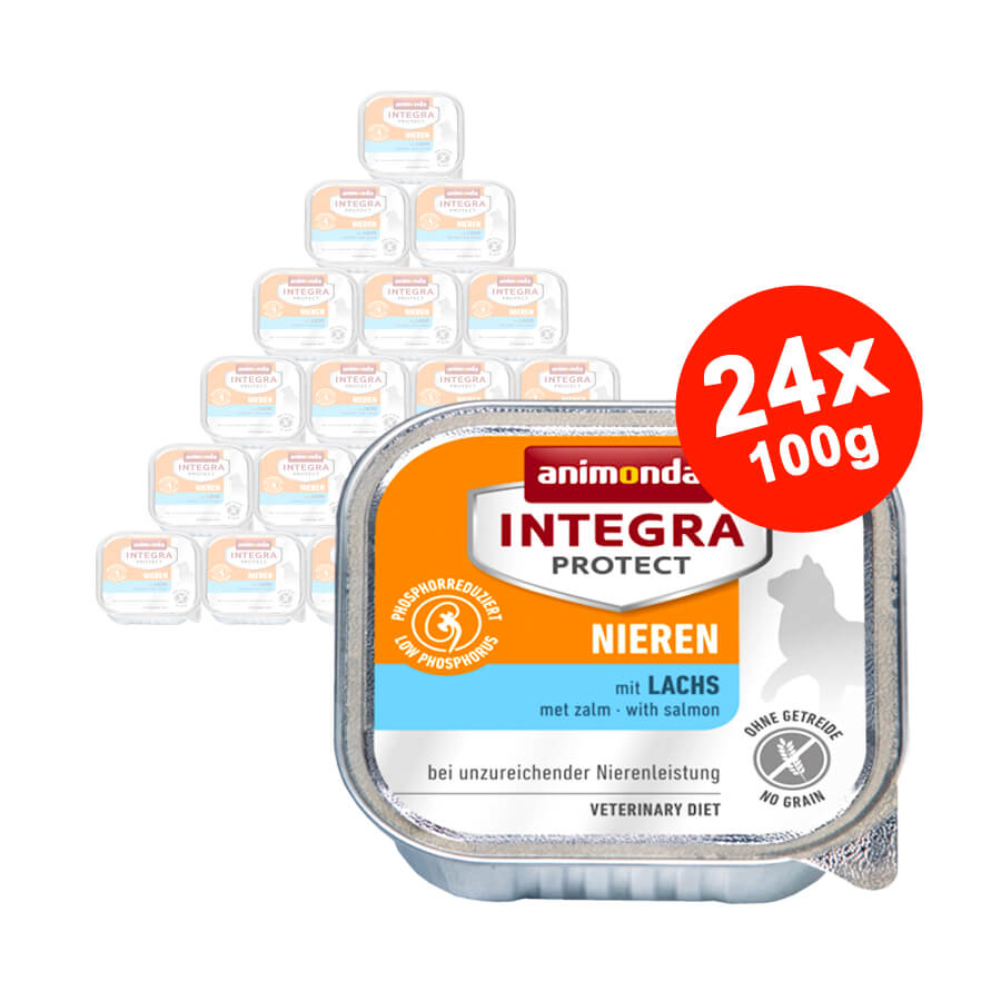 Hrana umeda pentru pisici Integra Protect Renal cu Somon 24x100gr