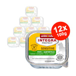 Hrana umeda pentru pisici Integra Protect Sensitive Curcan + Cartofi 12x100gr