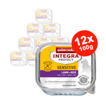 Hrana umeda pentru pisici Integra Protect Sensitive Miel + Orez 12x100gr
