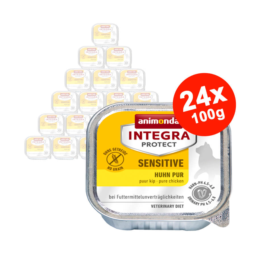 Hrana umeda pentru pisici Integra Protect Sensitive Pui 24x100gr