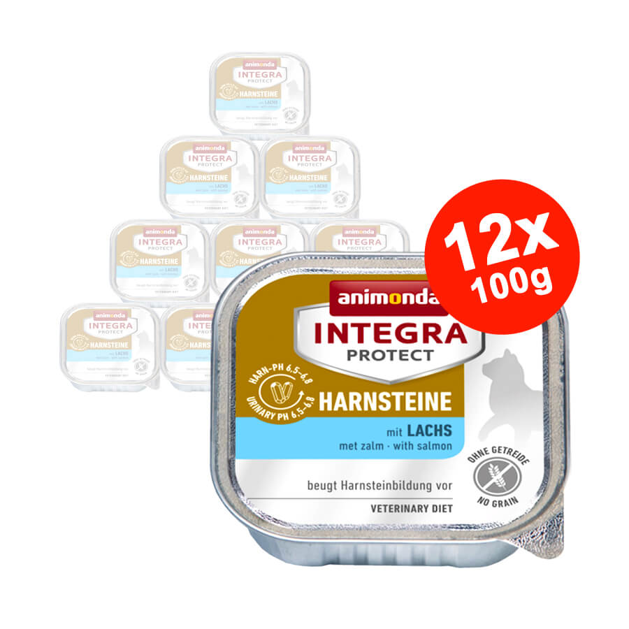 Hrana umeda pentru pisici Integra Protect Urinary cu Somon 12x100gr