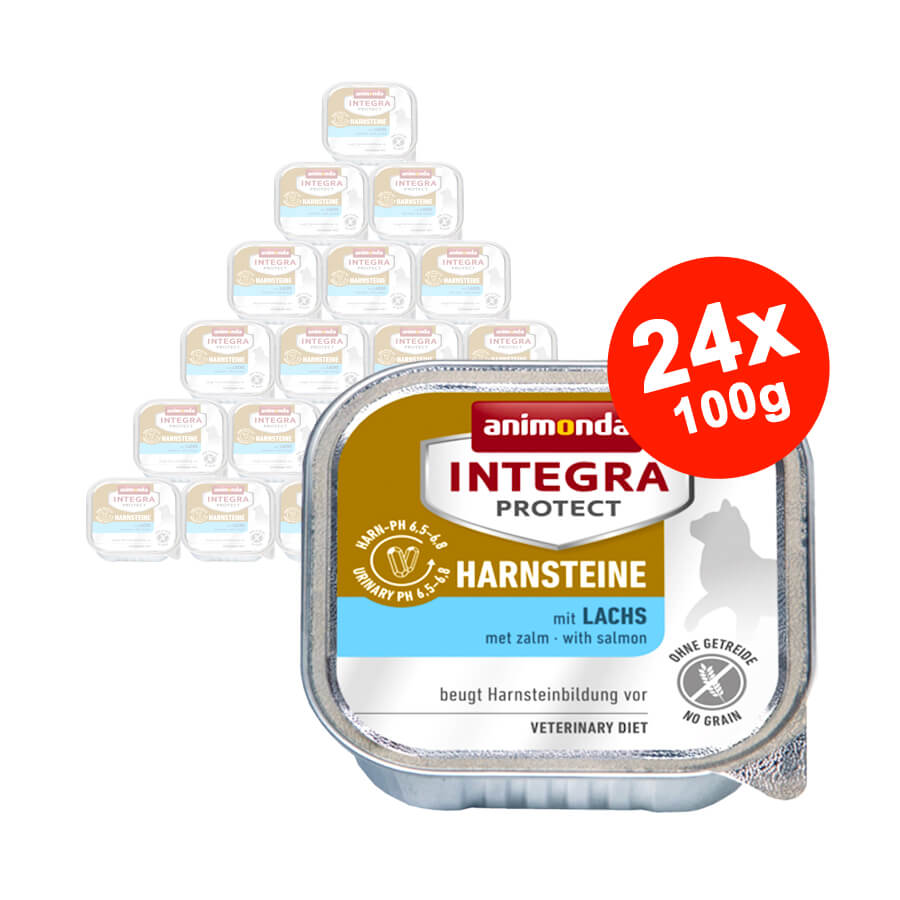Hrana umeda pentru pisici Integra Protect Urinary cu Somon 24x100gr