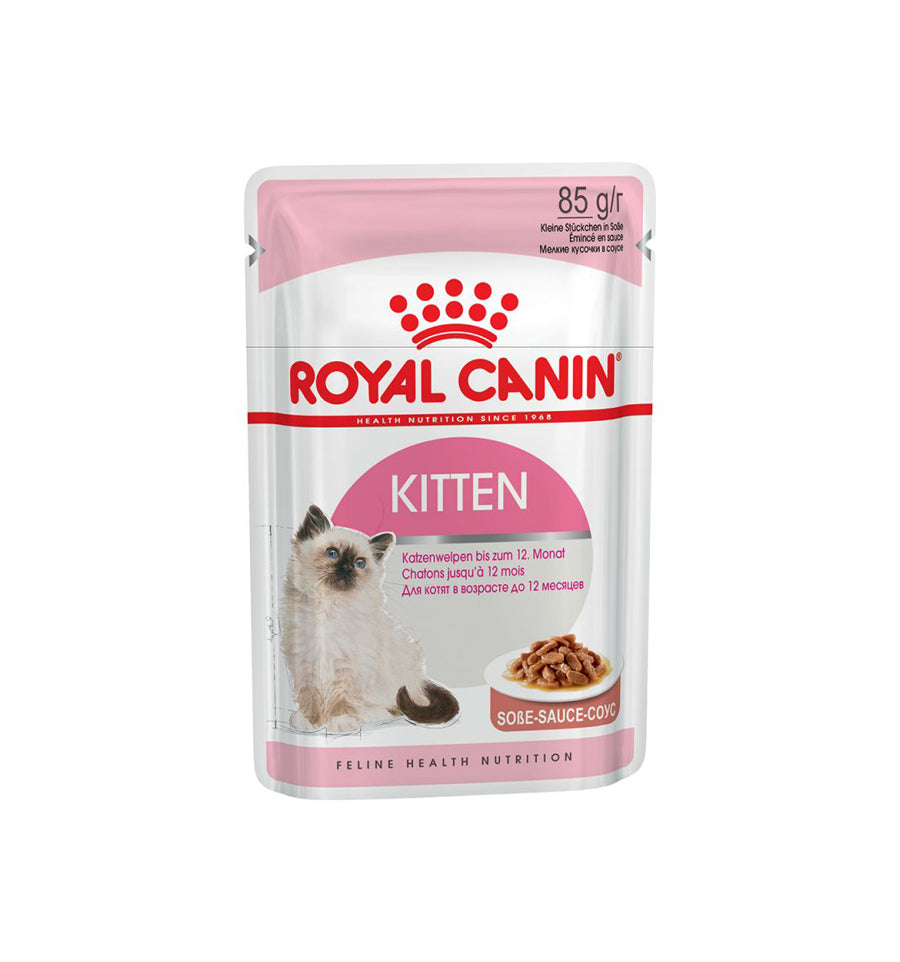 Hrana umeda pentru pisici Royal Canin Kitten Instinctive in sos 12 x 85g