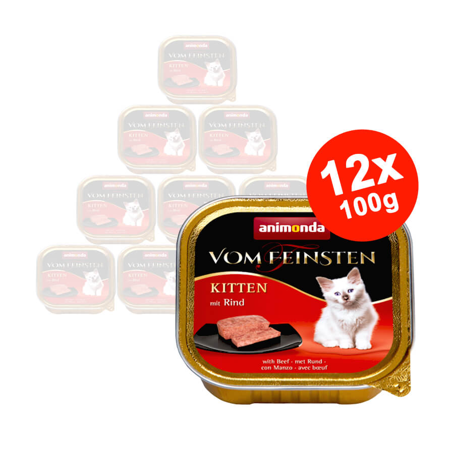 Mancare umeda pentru pisici Vom Feinsten Junior Vita 12x100gr