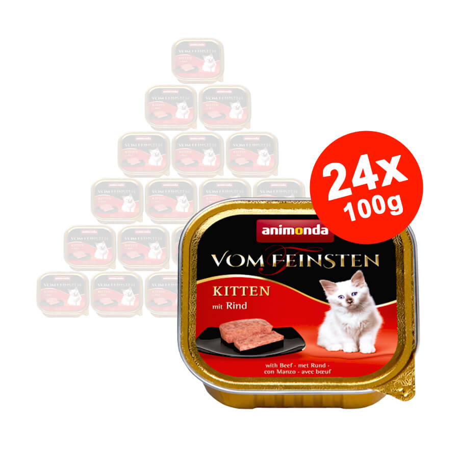 Hrana umeda pentru pisici Vom Feinsten Junior Vita 24x100gr