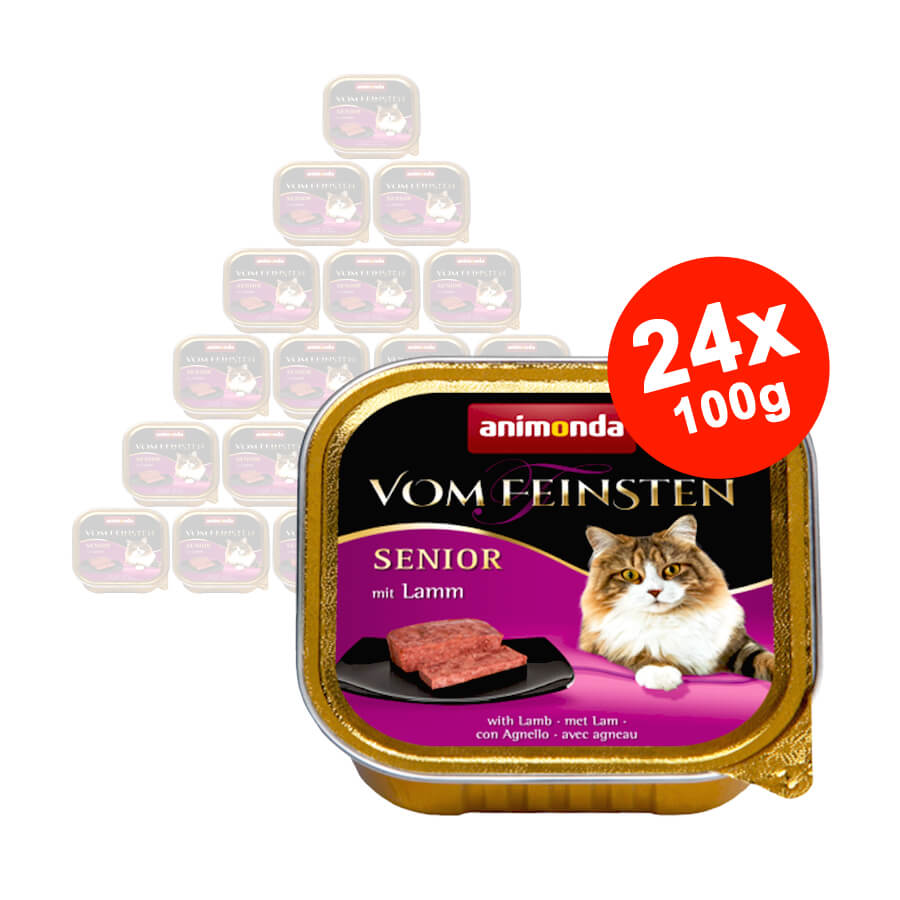 Hrana umeda pentru pisici Vom Feinsten Senior Miel 24x100gr