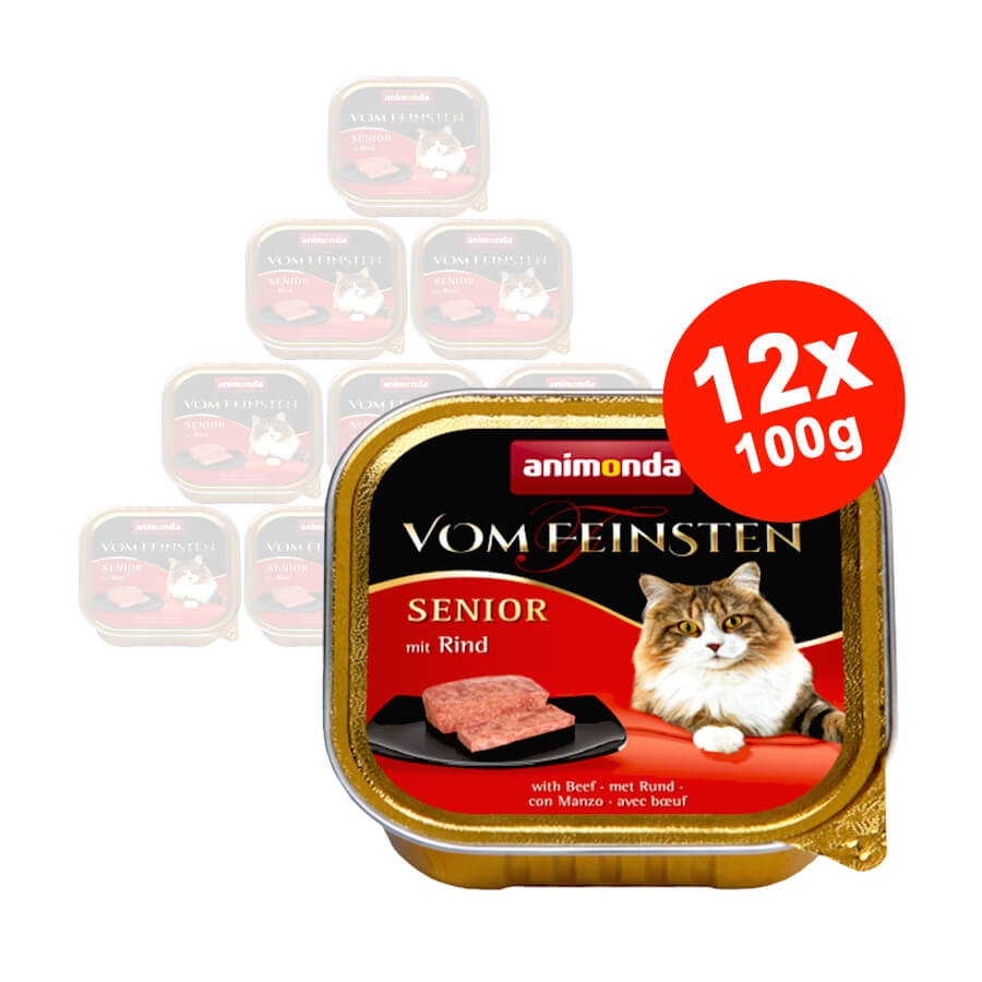 Hrana umeda pentru pisici Vom Feinsten Senior Vita 12x100gr