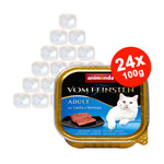 Hrana umeda pentru pisici Vom Feinsten Somon + Creveti 24x100gr