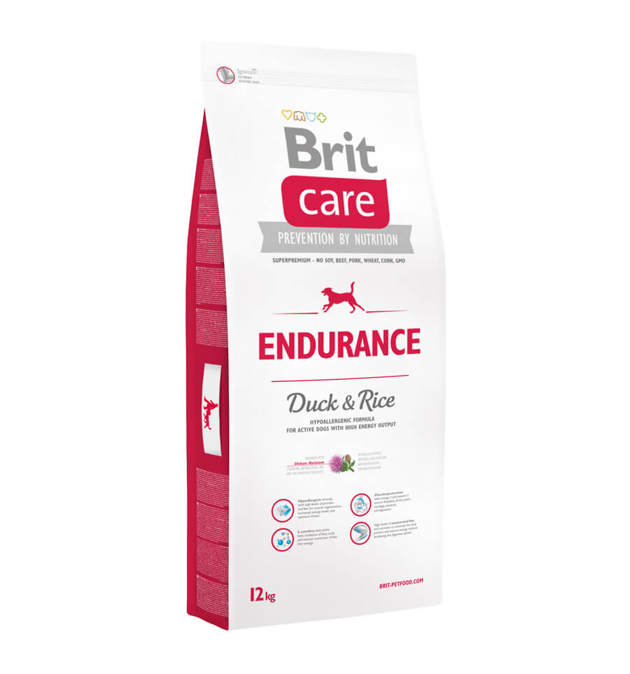 Mancare uscata pentru caini Brit Care, Endurance, Rata si Orez, 12kg