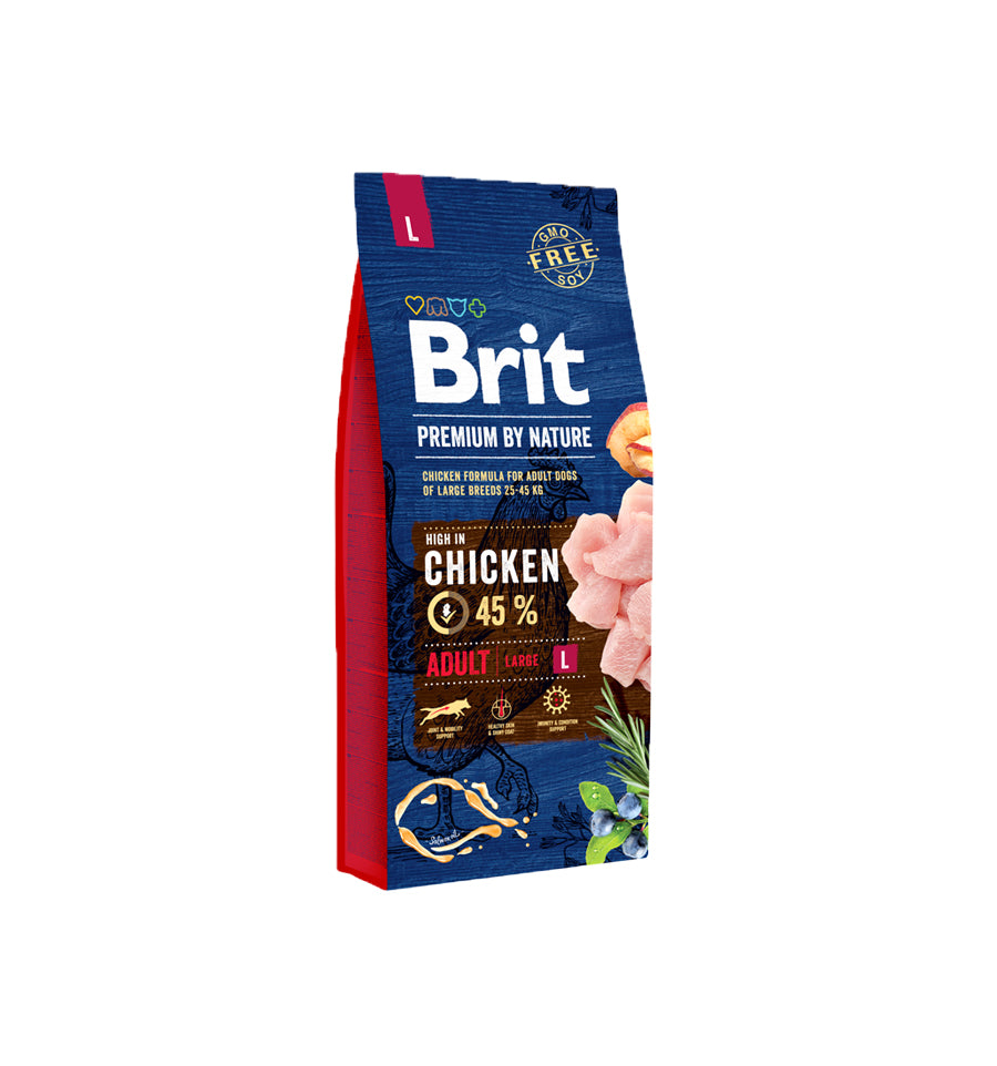 Mancare uscata pentru caini, Brit Premium By Nature, Adult L, 15 Kg