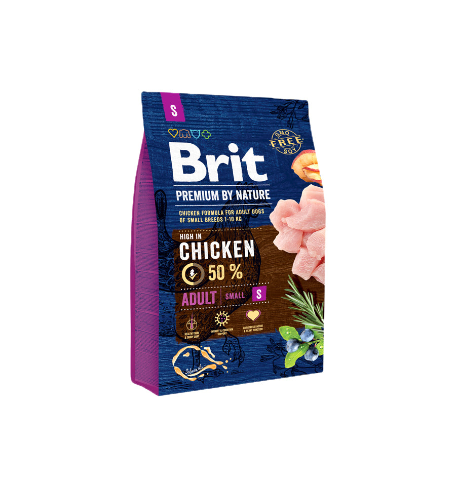 Mancare uscata pentru caini, Brit Premium By Nature, Adult S, 3 Kg