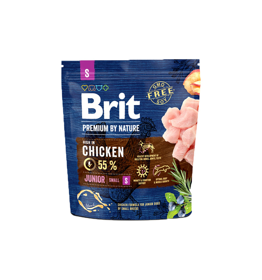 Mancare uscata pentru caini, Brit Premium By Nature, Junior S, 1 Kge talie medie