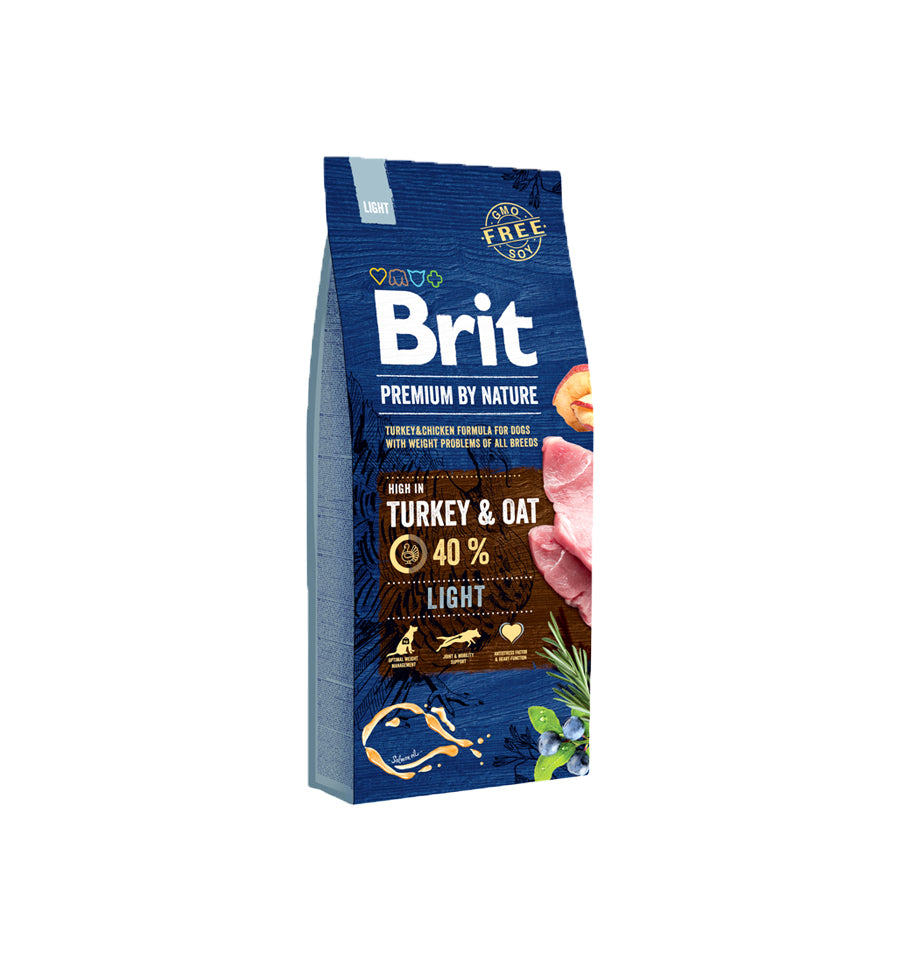 Mancare uscata pentru caini, Brit Premium By Nature, Light, 15 Kg