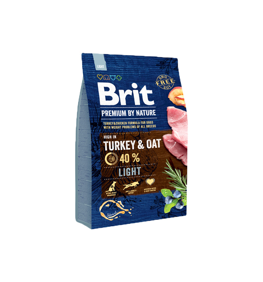 Mancare uscata pentru caini, Brit Premium By Nature, Light, 3 Kg