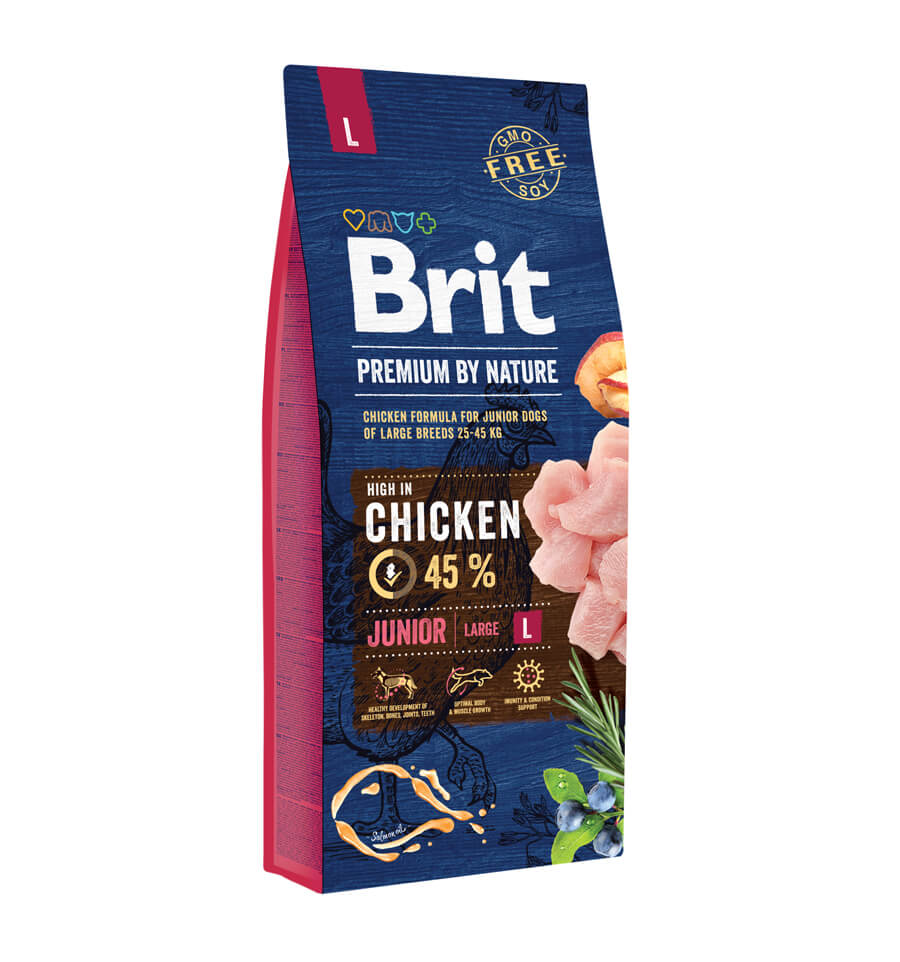 Hrana uscata pentru caini Brit Premium by Nature Junior L, 15 kg