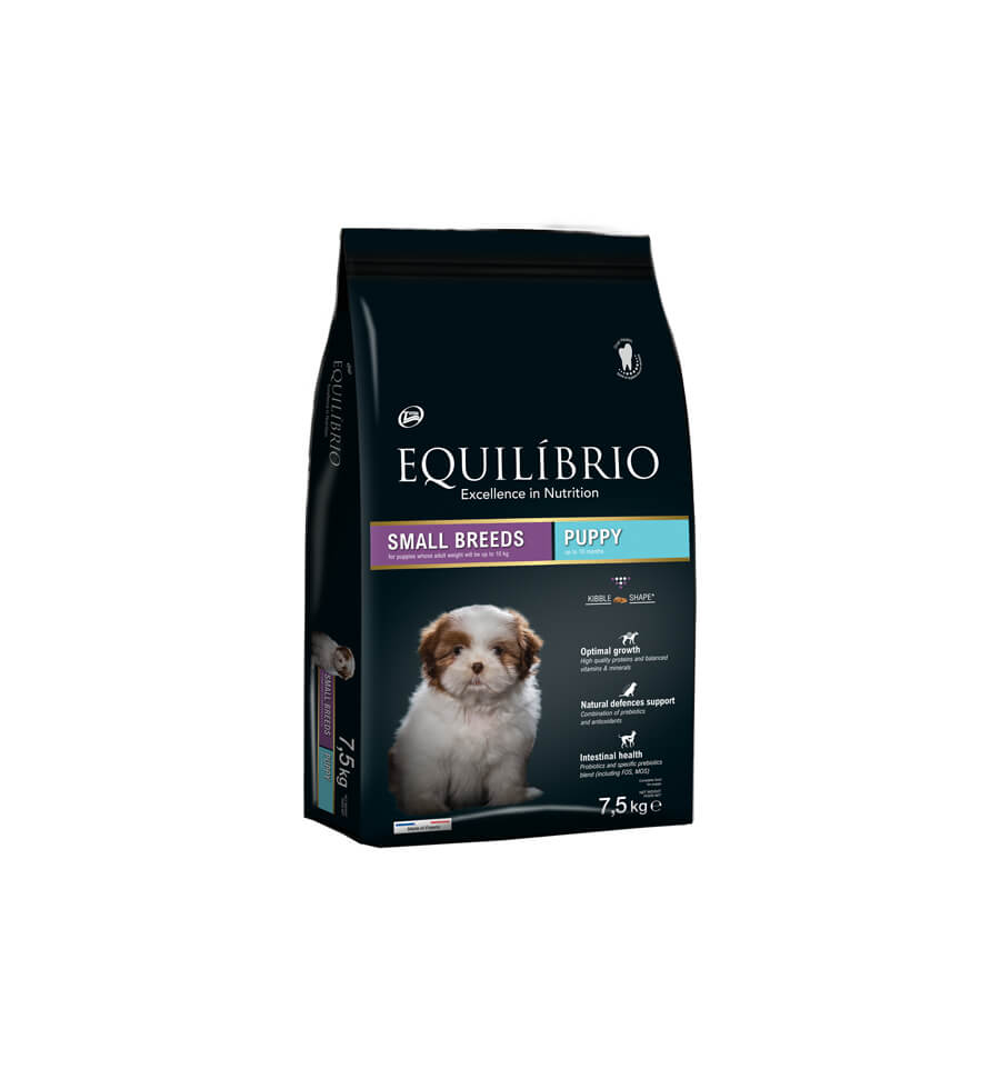 Hrana uscata pentru caini Equilibrio Puppy, talie mica, 7,5kg