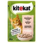 Kitekat hrana umeda pentru pisici adulte bucatele de somon in sos suculent