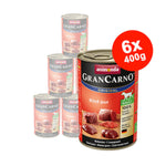 Mancare umeda pentru caini GranCarno Adult Dog Vita, 6×400 gr