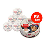 Mancare umeda pentru pisici Animonda Carny Ocean Ton Alb + Vita 6x80gr