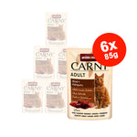 Mancare umeda pentru pisici Carny Adult, Vita + Cangur, 6x85g