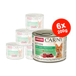 Mancare umeda pentru pisici Carny Cat Junior, Vita + Pui + Iepure, 6x200g