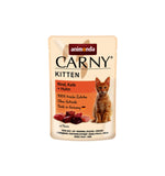 Mancare umeda pentru pisici Carny Junior, Vita + Vitel + Pui, 85g