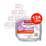 Mancare umeda pentru pisici Integra Protect Diabet Inimi de Curcan 12x100gr
