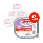 Mancare umeda pentru pisici Integra Protect Diabet Inimi de Curcan 6x100gr