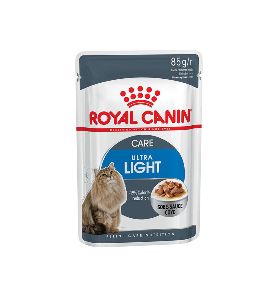 Mancare umeda pentru pisici Royal Canin Ultra Light in sos 12 x 85g