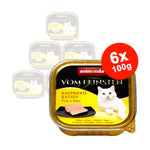 Mancare umeda pentru pisici Vom Feinsten Castrate Branza + Curcan 6x100g