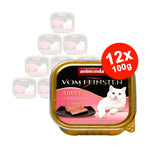 Mancare umeda pentru pisici Vom Feinsten Inima Curcan 12x100gr