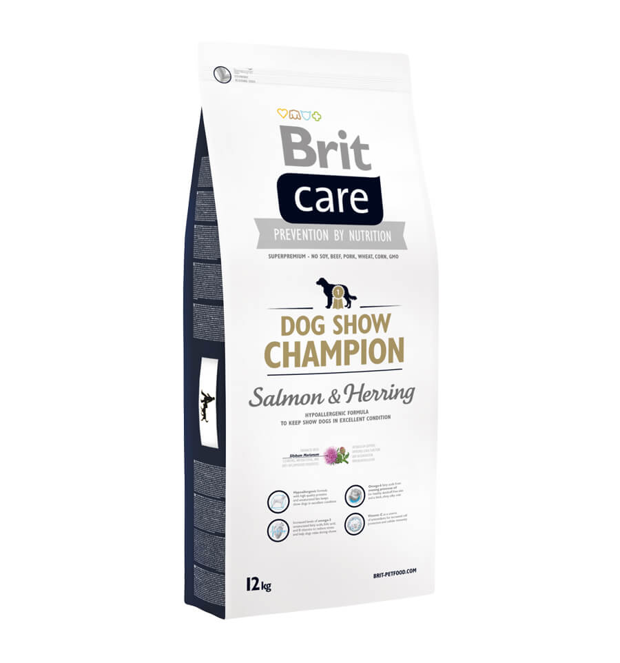 Hrana uscata pentru caini Brit Care Dog Show Champion, 12kg