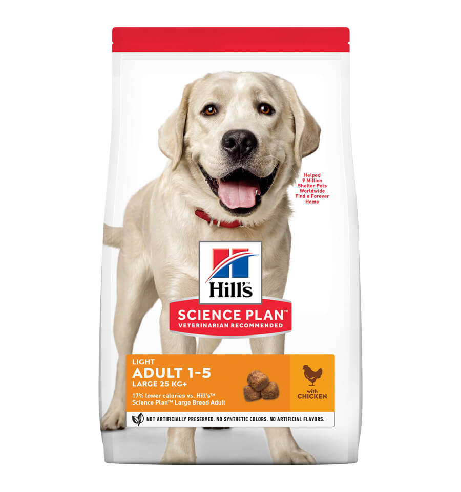 Mancare uscata pentru caini Hill's SP Adult Light, Talie Mare, Pui, 14 kg