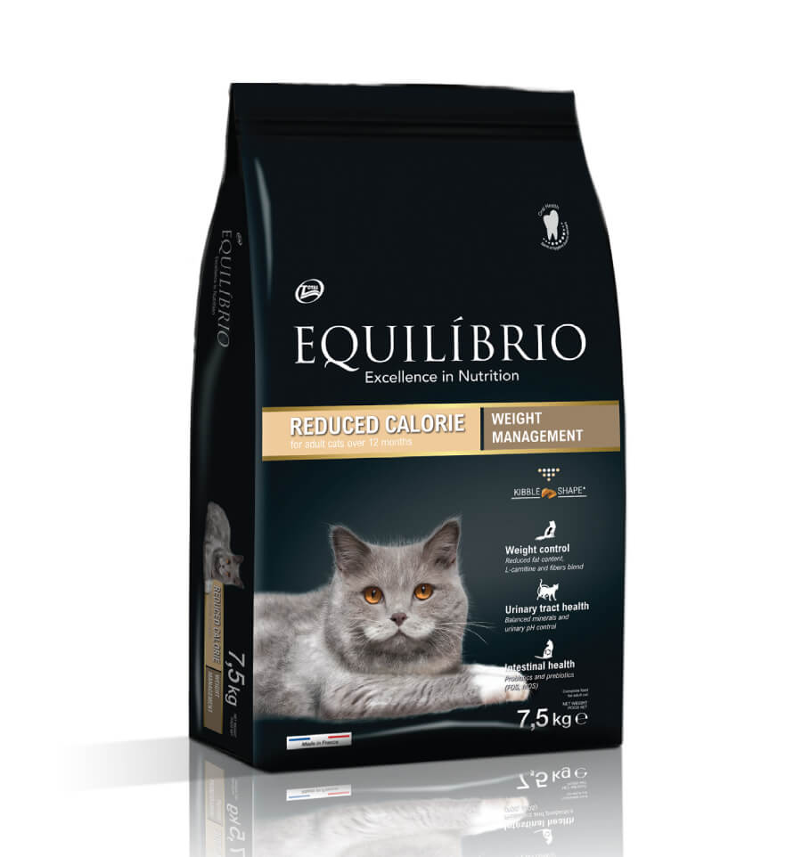 Mancare uscata pentru pisici Equilibrio cu Calorii Reduse, 7.5kg