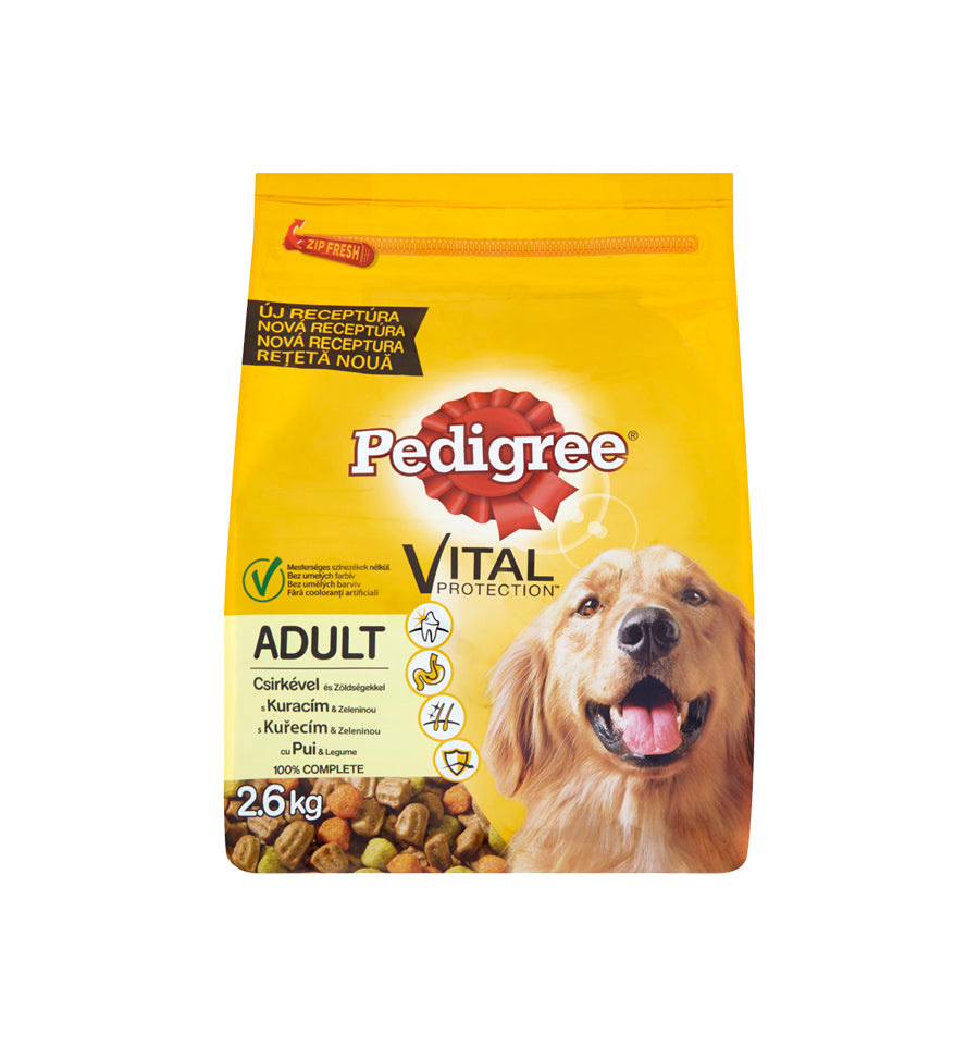 Hrana uscata pentru caini Pedigree Vital Protection Adult cu pui si legume