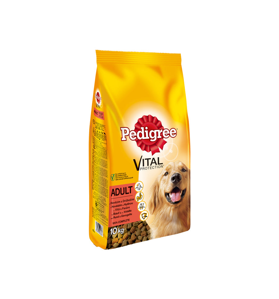 Mancare uscata pentru caini Pedigree Adult Vital Protection hrana uscata cu vita si pasare