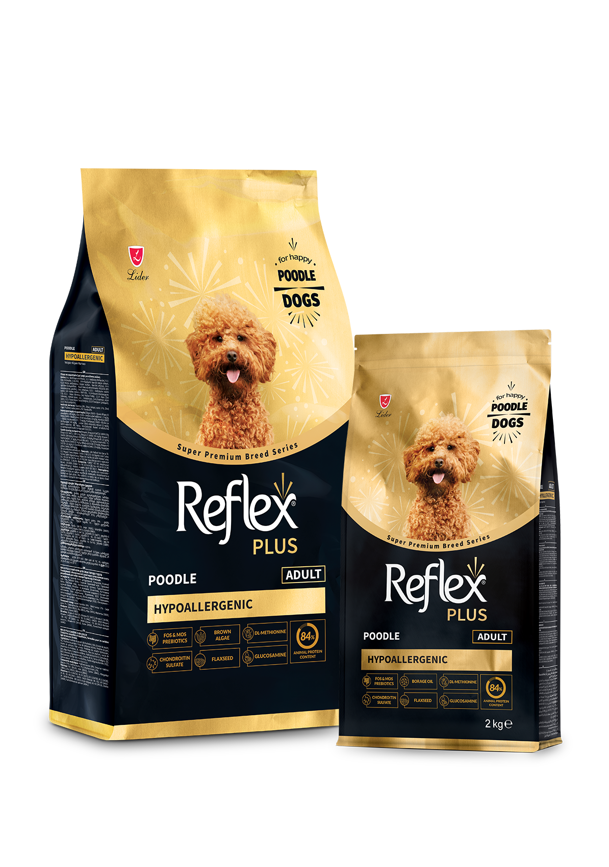 Hrana uscata pentru câini REFLEX PLUS Poodle Adult Dog HYPOALLERGENIC 2KG