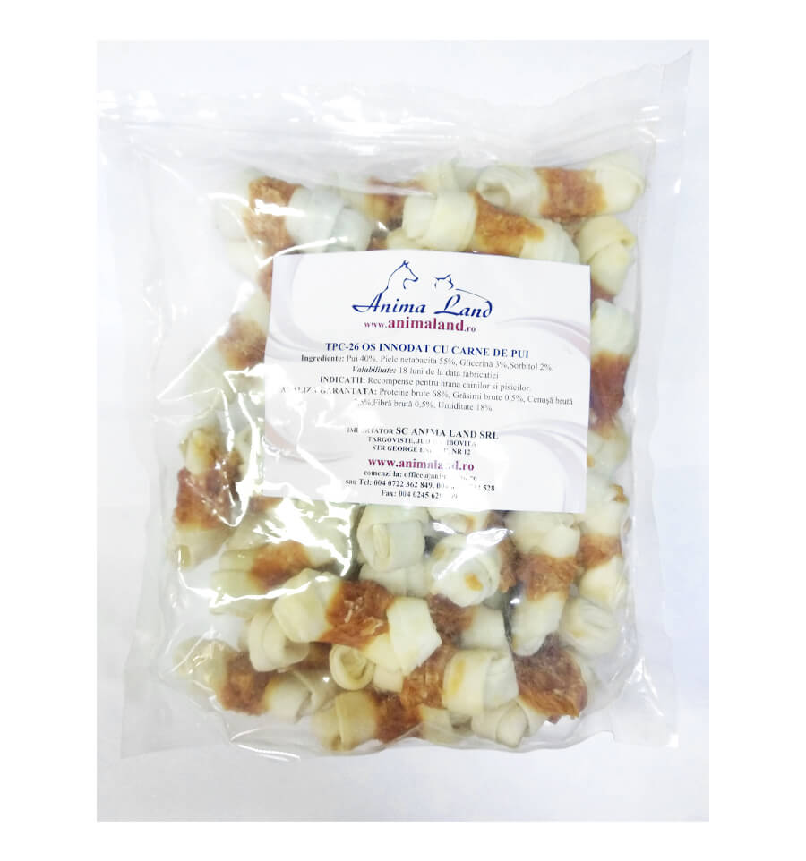 Recompense Os innodat cu carne de Pui, 500g