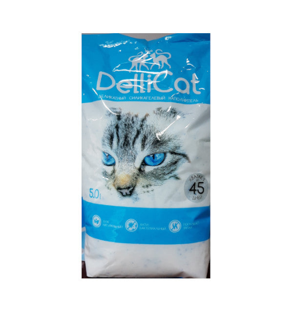 Silica Gel Cat Litter TM DELLICAT Menta 5L