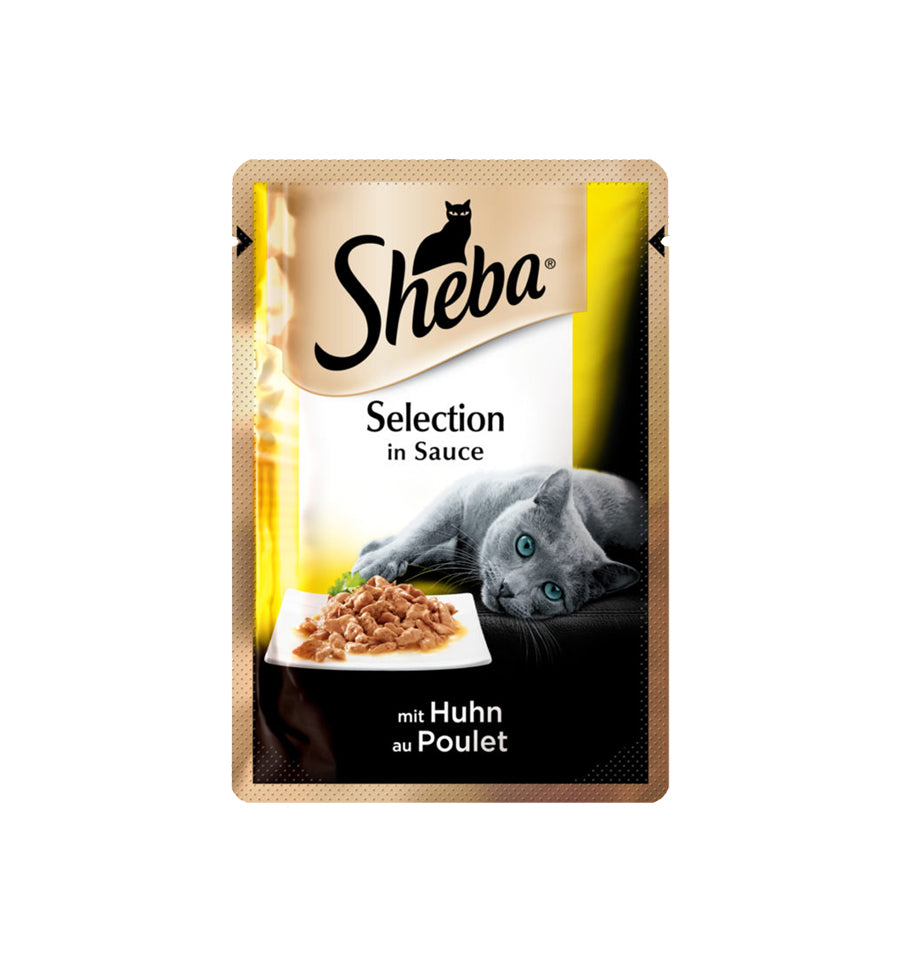 Sheba Selection hrana umeda pentru pisici adulte, cu pui in sos 24 x 85 g