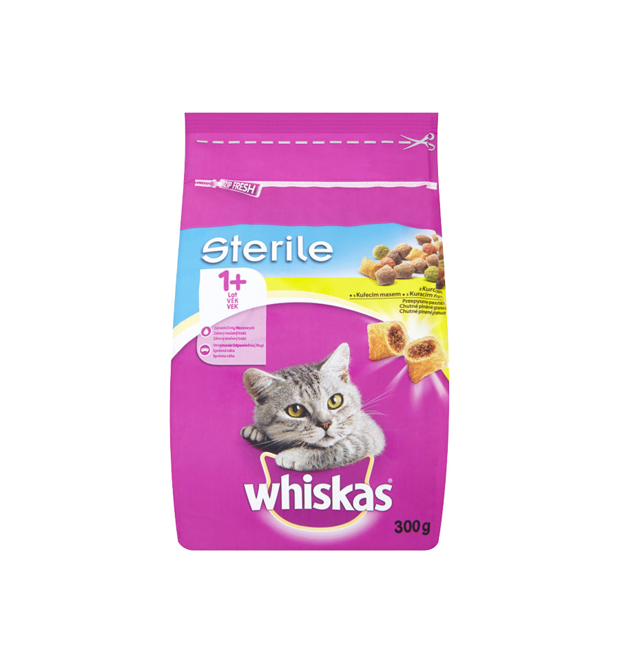 Whiskas hrana uscata cu pui pentru pisici sterilizate adulte