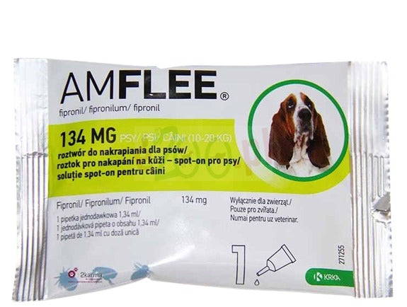 AMFLEE DOG 134 MG- M (10-20 KG) X 10 PIPETE