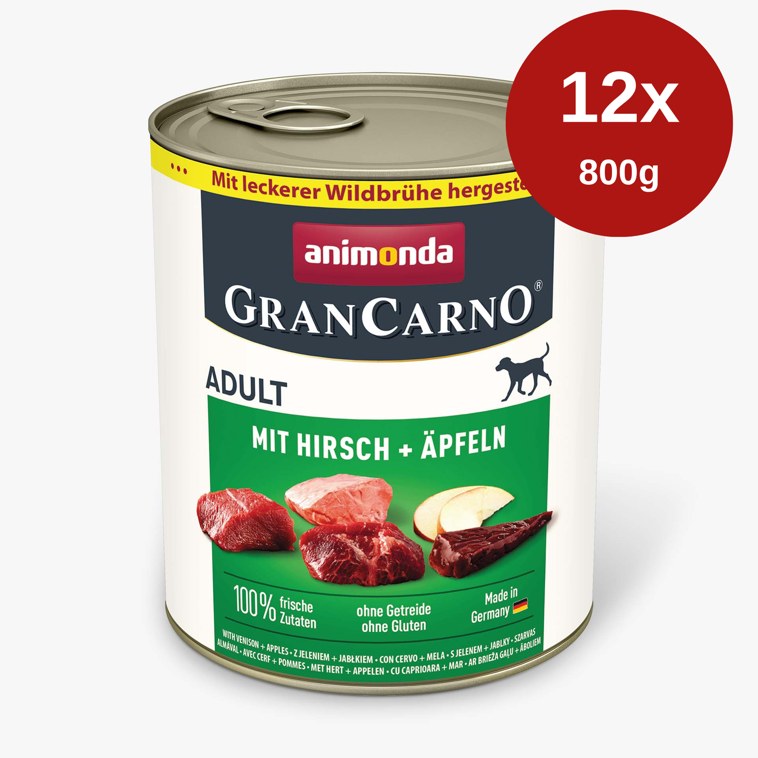 Hrana umeda pentru caini GranCarno Adult CAPRIOARA - MAR 12 x