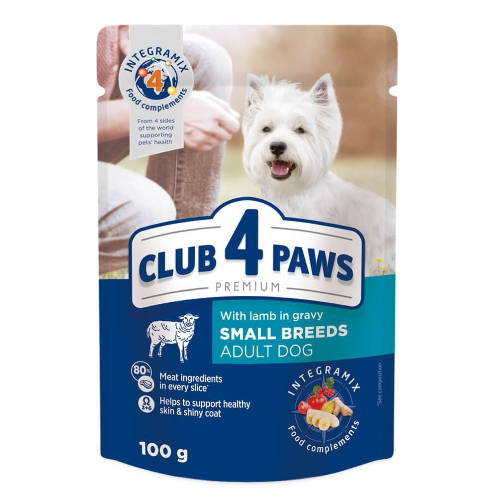 Club 4 Paws Adult Mini - Premium Wet Food - Lamb - 12 x 100g