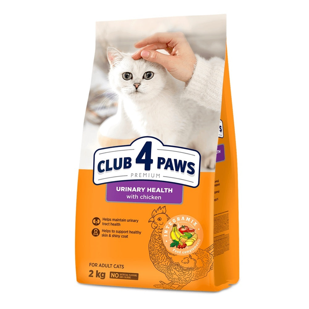 Club 4 Paws Cat Urinary - Hrana uscata premium - Pui - 2kg