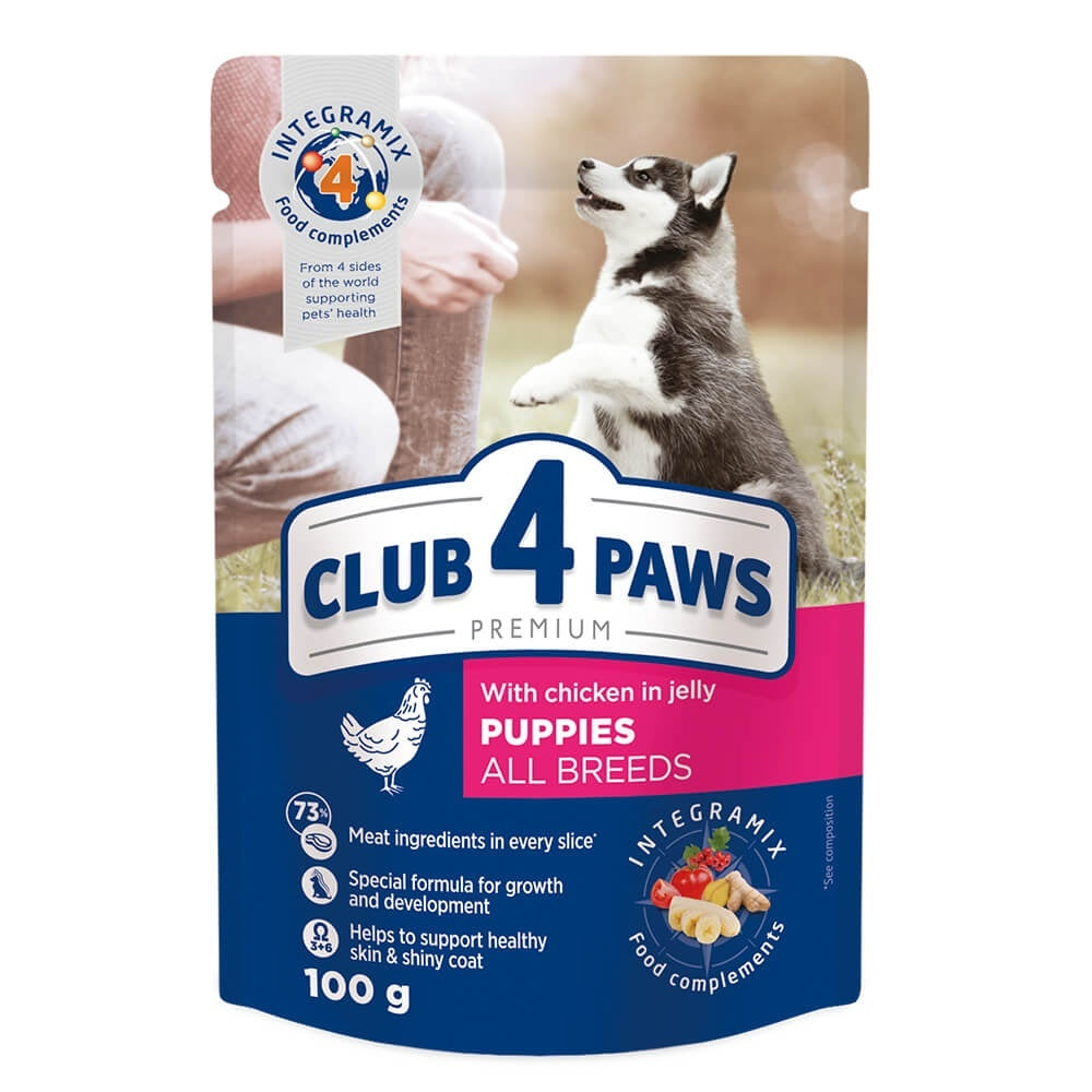 Club 4 Paws Puppy - Premium Wet Food - Chicken - 24 x 100g